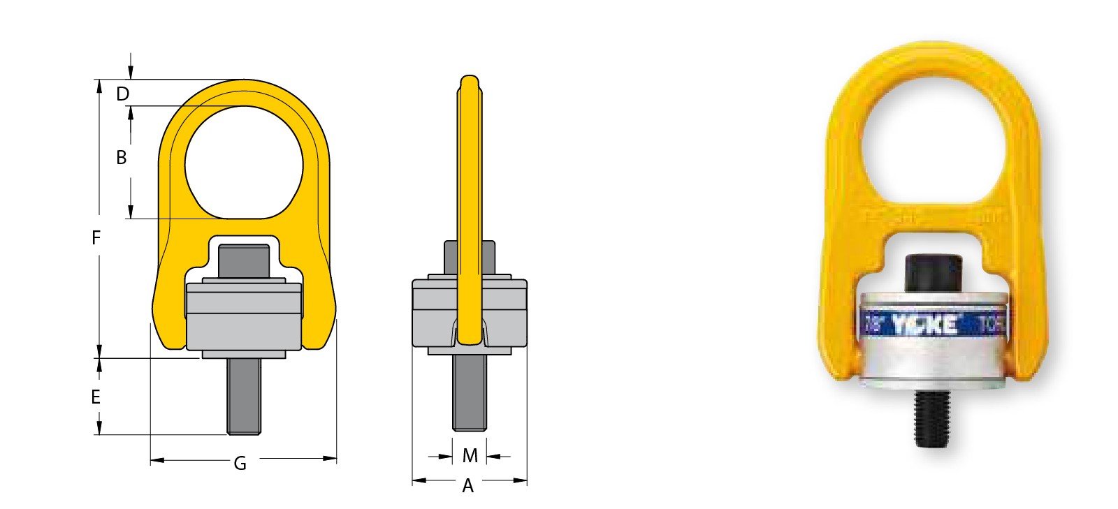 SWIVEL HOIST RING WITH ALLOY STEEL WASHER, UNC THREAD SWIVEL HOIST RING WITH ALLOY STEEL WASHER, UNC THREAD