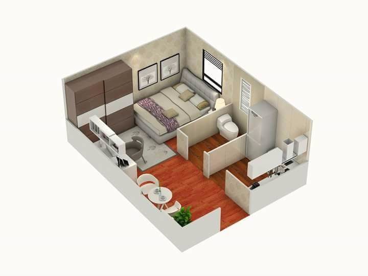 Prefab cabin house layout