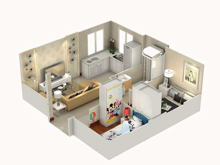 Prefab cabin house layout