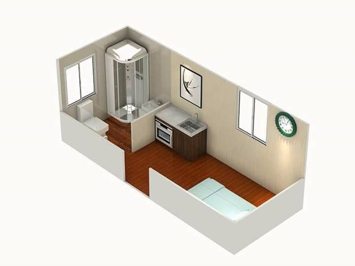 Prefab cabin house layout