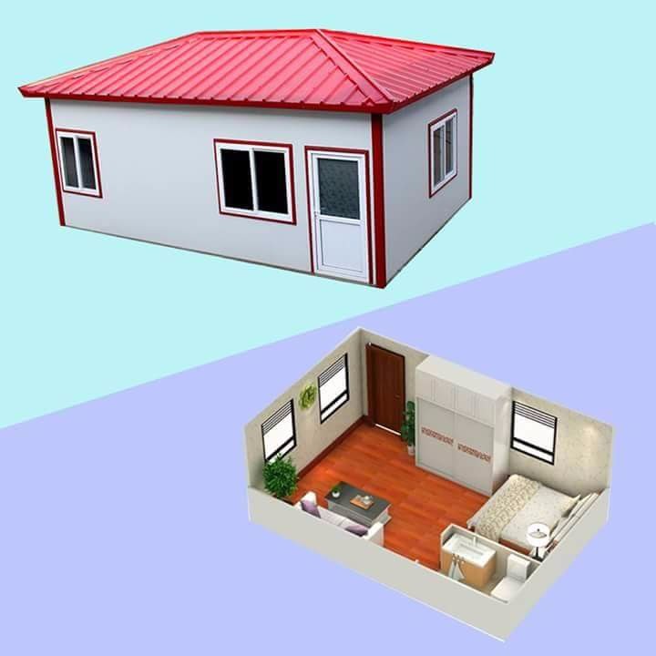 Prefab cabin house layout