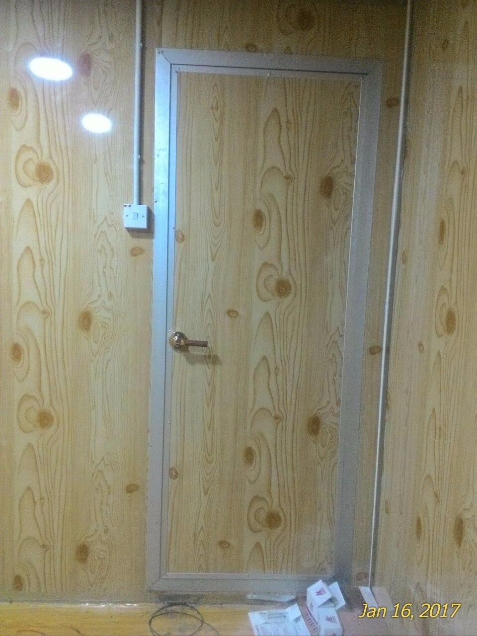 Wood Grain Texture Walling Cabin