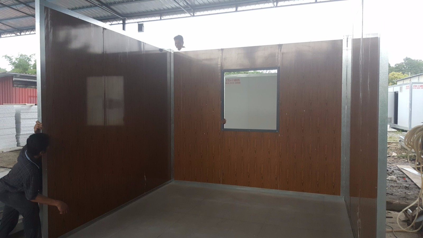 Wood Grain Texture Walling Cabin