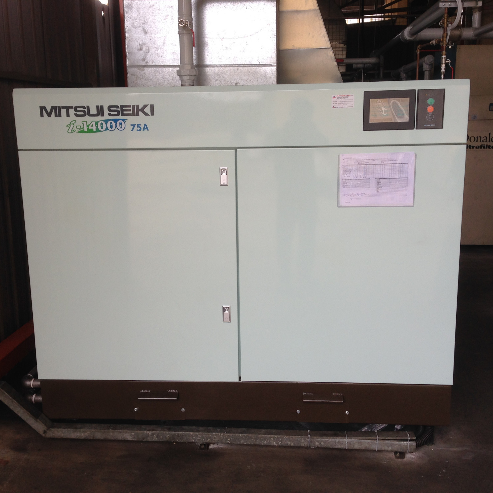 Mitsui Seiki Oil Free Air Compressor i-14075A