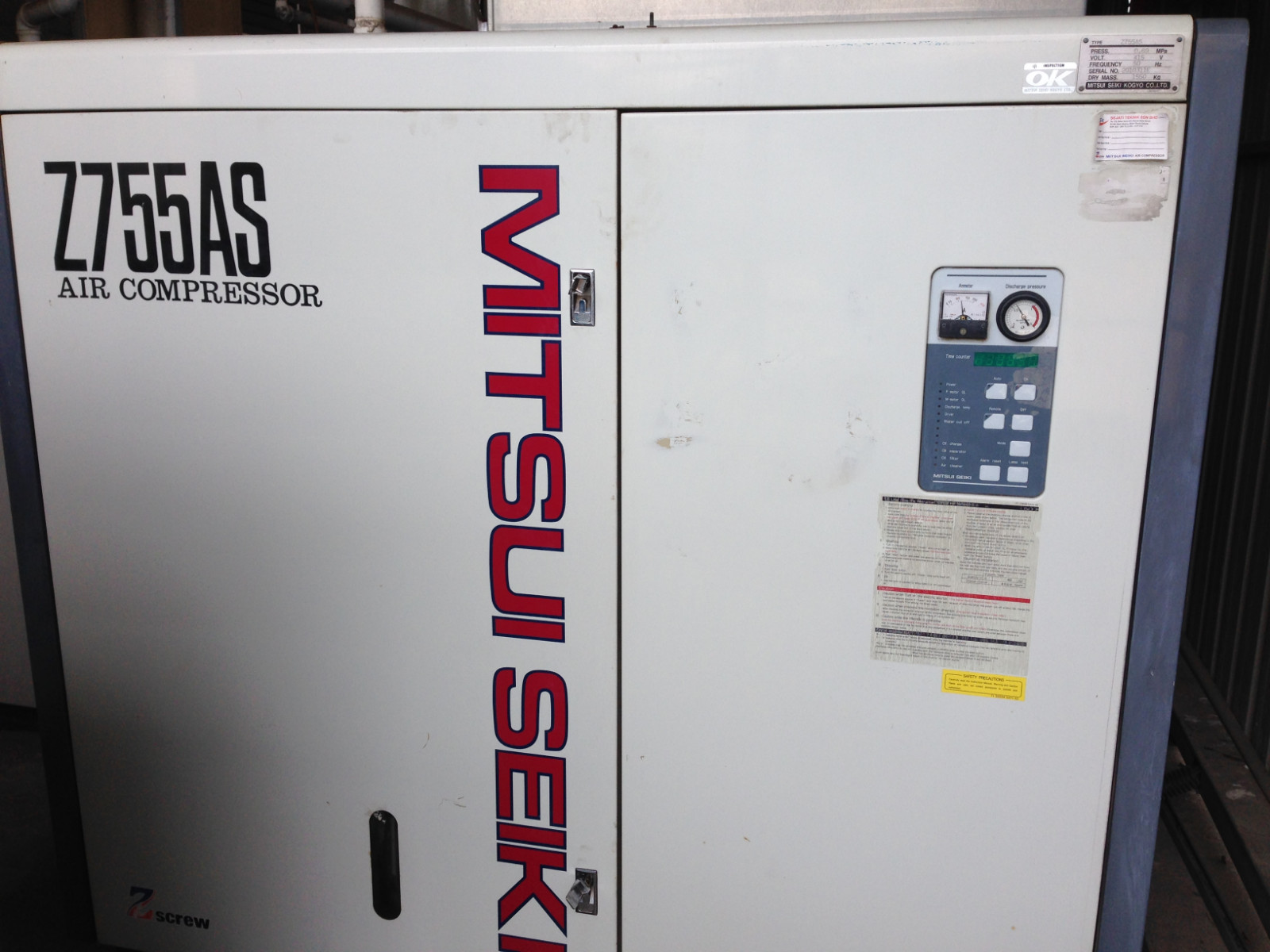 Mitsui Seiki Air Compressor Z755AS1