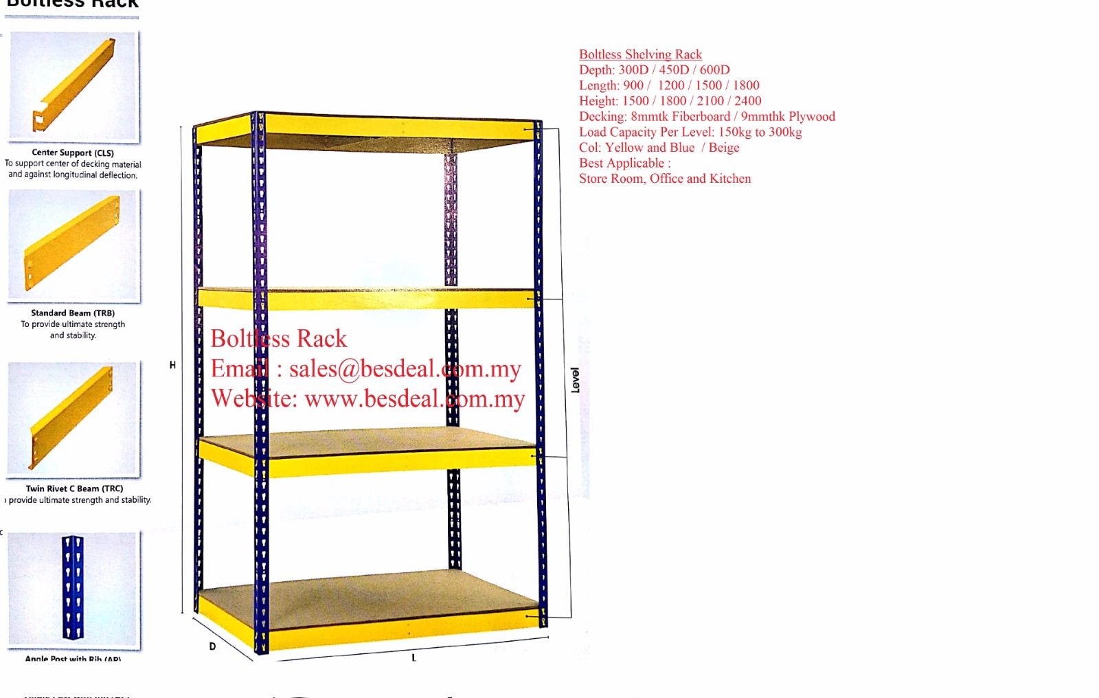 Boltless Shelving Rack Boltless Shelving Rack