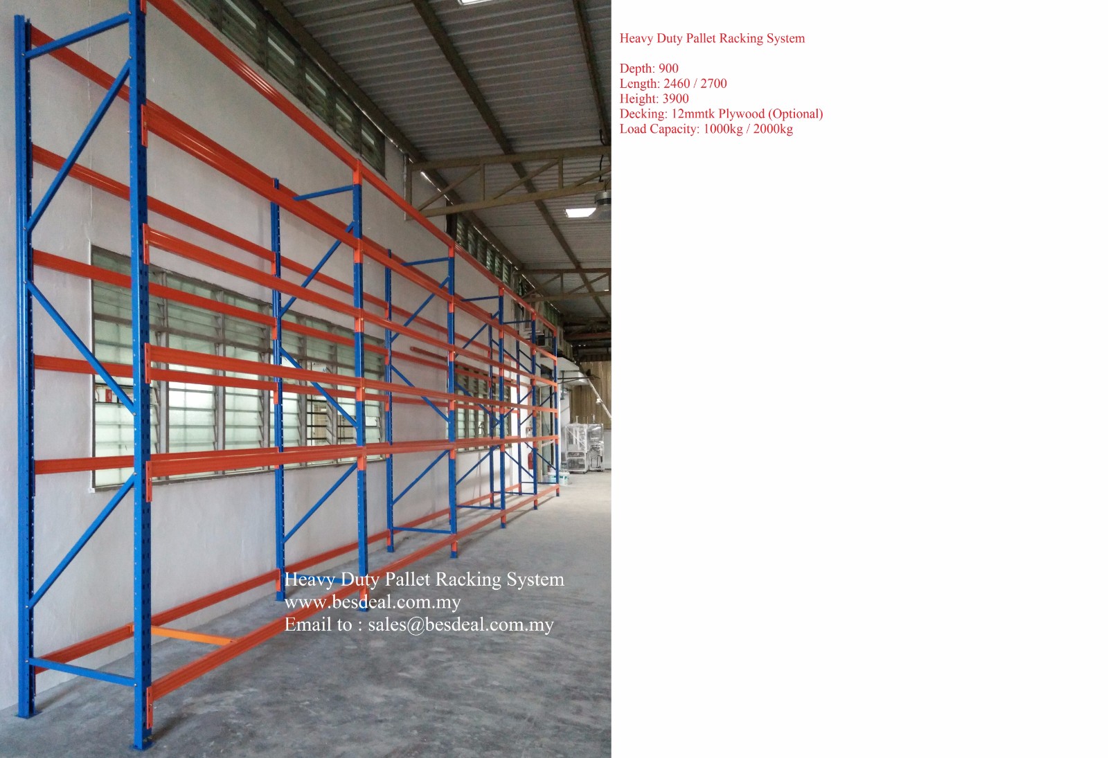 Heavy Duty Pallet Racking System