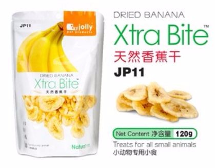 JP11 Jolly Xtra Bite Dried Banana Treat 120gm