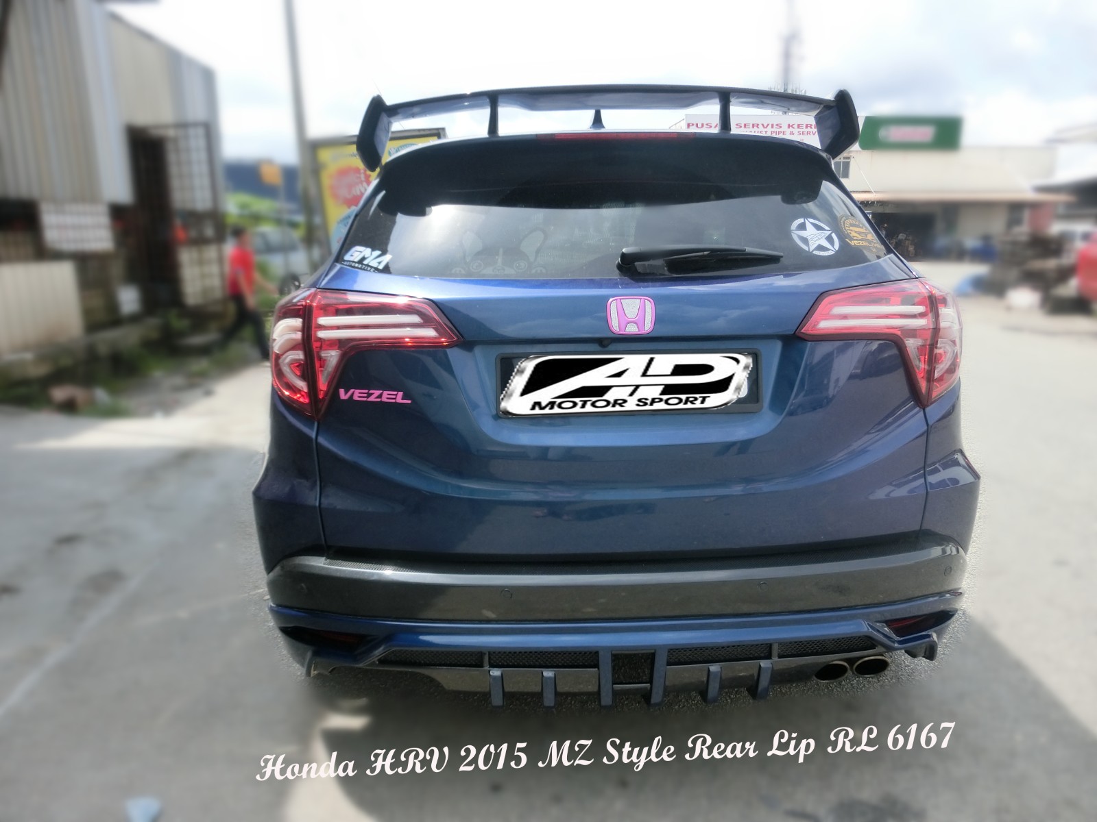 Honda HRV 2015 MZ Style Rear Lip 