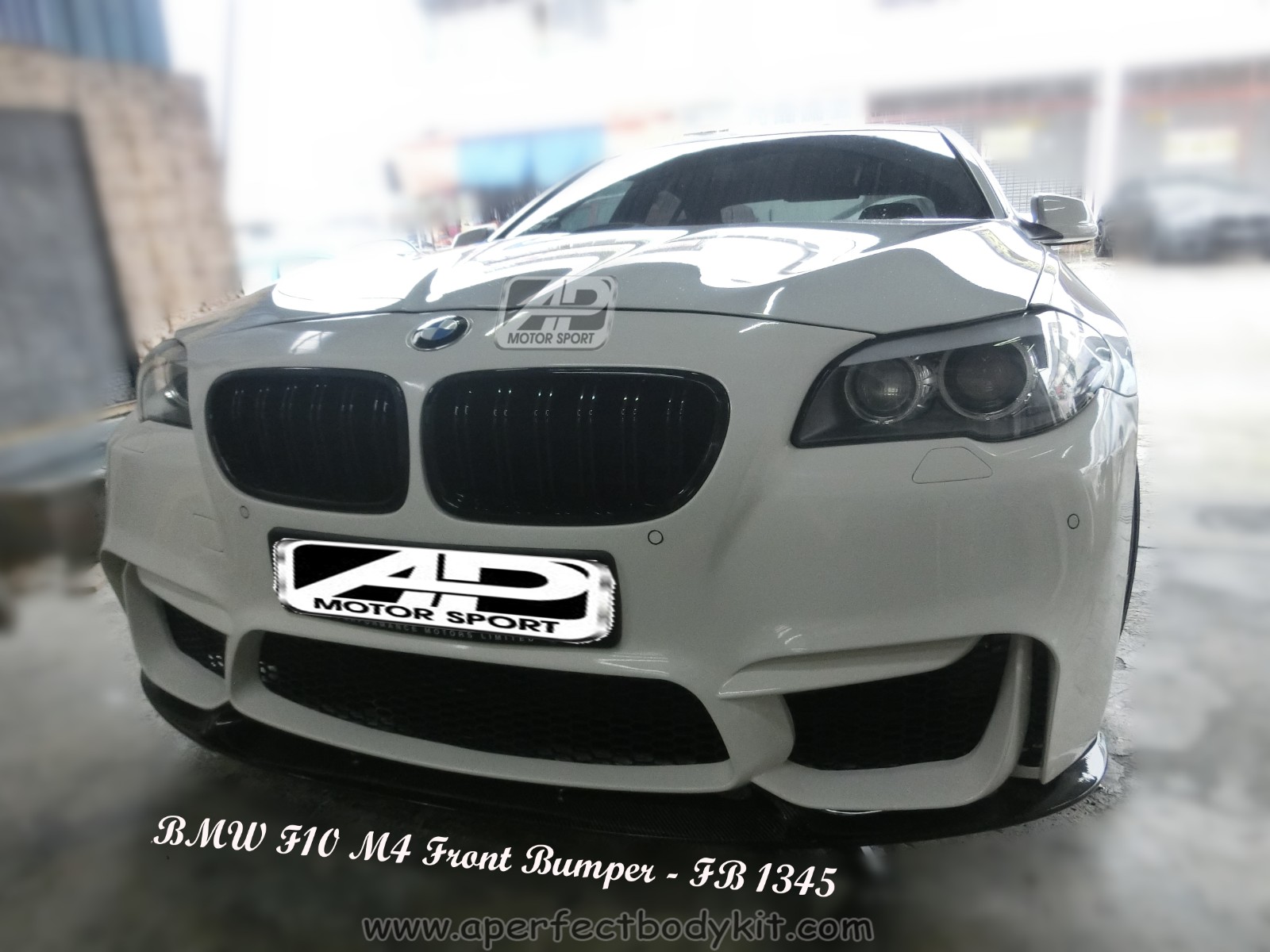 BMW 5 Series F10 M4 Front Bumper + Front Lip 