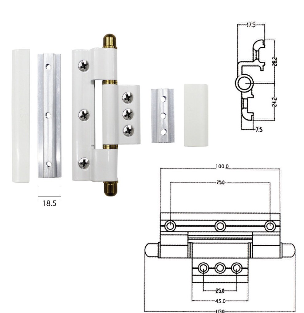 MH-5580  Concealed H/D Hinge