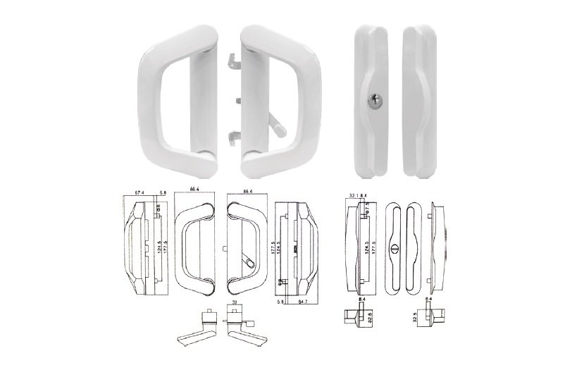 SD-4  Sliding Door Lock