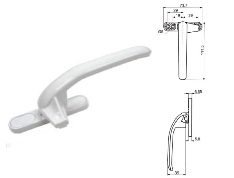 CH-M4  Casement Handle