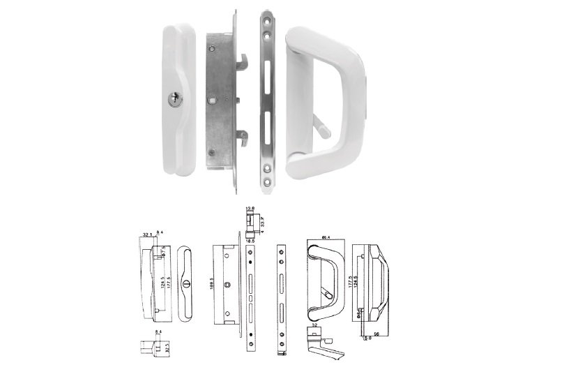 SD-1  Sliding Door Lock