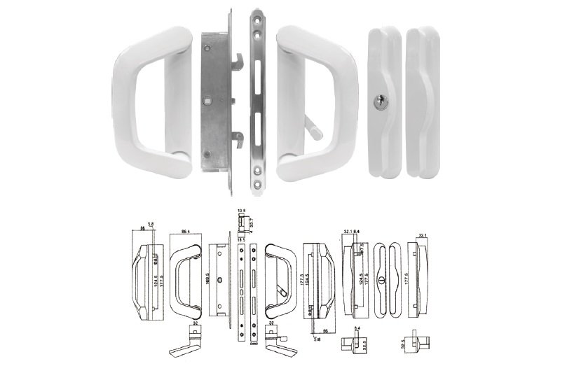 SD-2  Sliding Door Lock