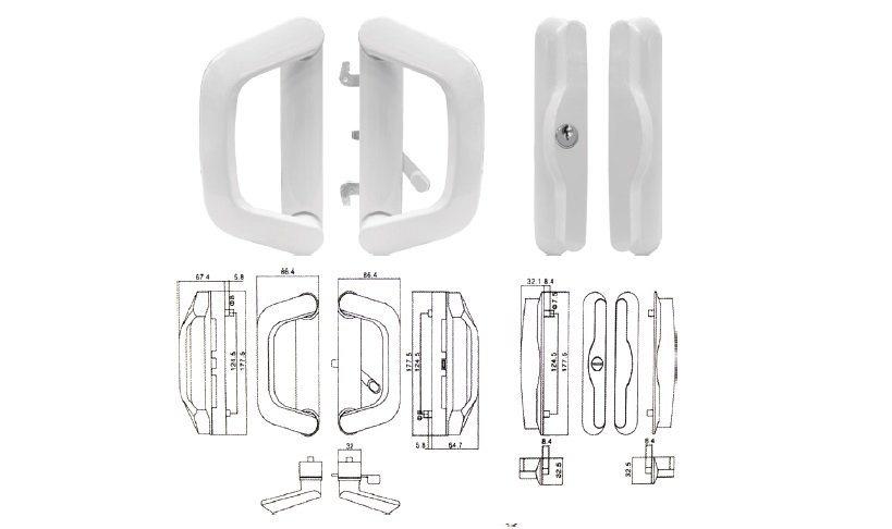 SD-4  Sliding Door Lock