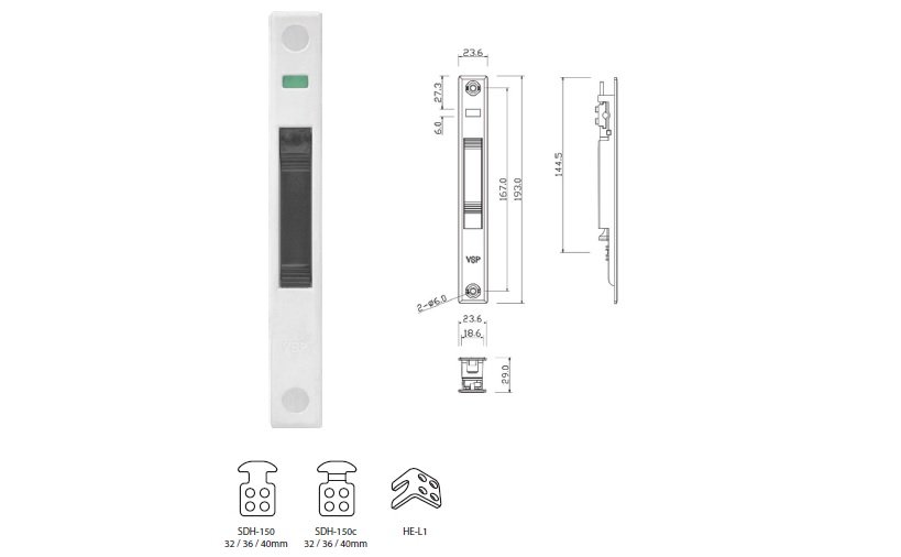 HESL-13S  Sliding Door Lock