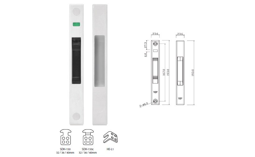 HESL-15A  Sliding Door Lock