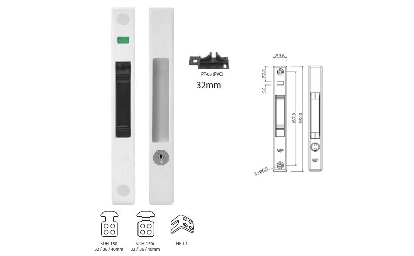 HESL-16A  Sliding Door Lock