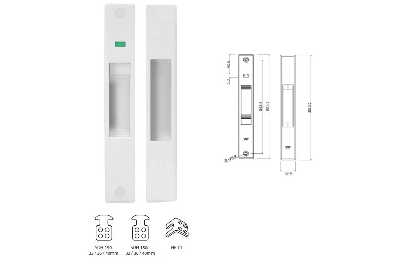 HESL-25J  Sliding Door Lock