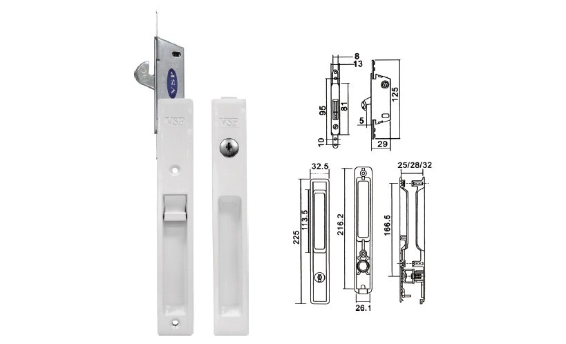 J-6  Sliding Door Lock