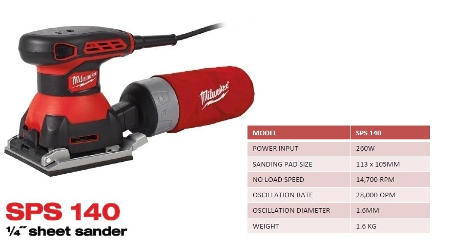 SPS 140  1/4" Sheet Sander