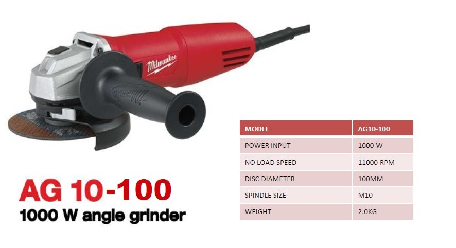 AG 10-100  1000W Angle Grinder