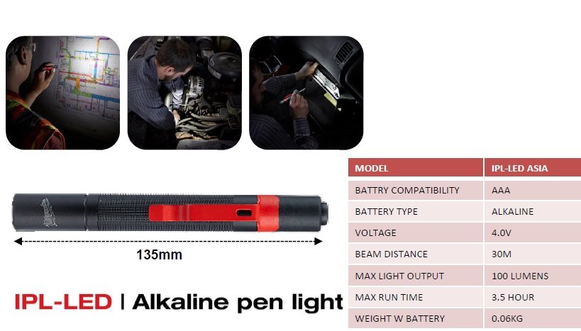 IPL-LED Alkaline Pen Light