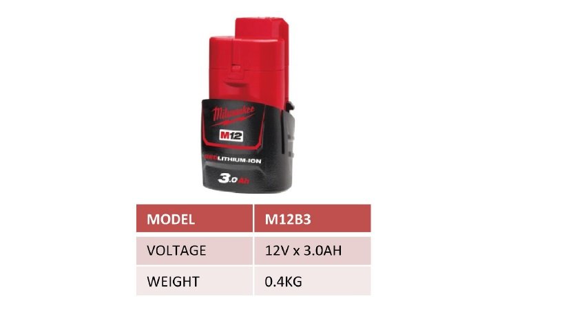 M12B3  12V 3.0AH Battery