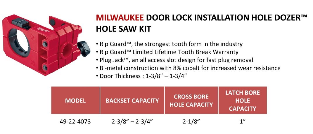 49-22-4073  Hole Saw Kit
