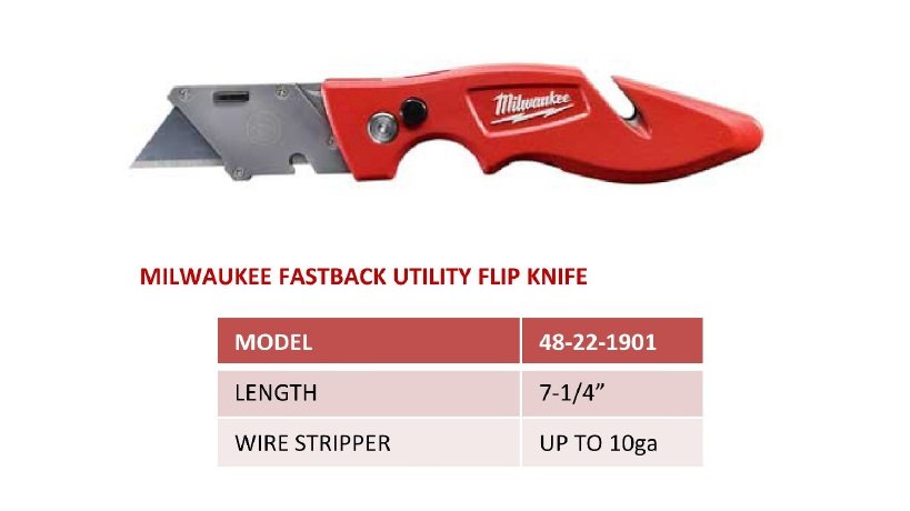 48-22-1901  Fastback Utility Flip Knife