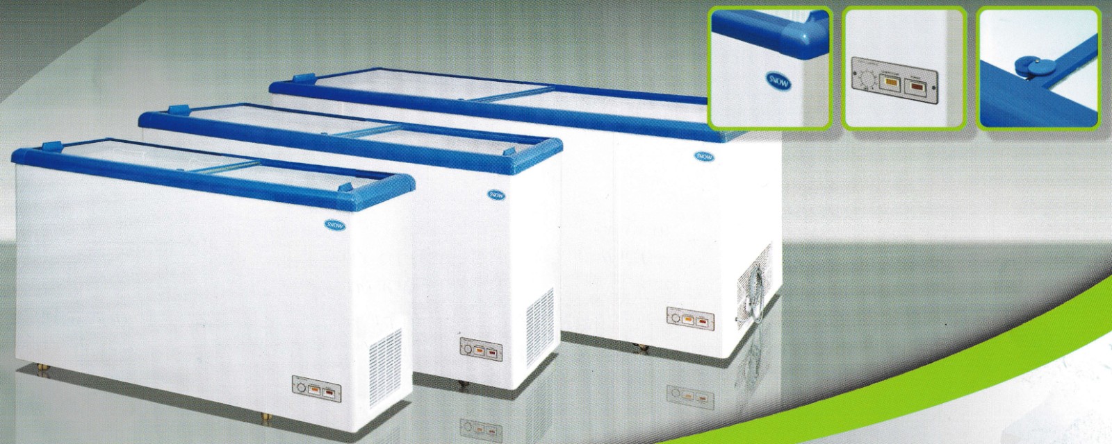 Snow Chest Freezer (Flat Glass Lid Series) Snow Chest Freezer (Flat Glass Lid Series)
