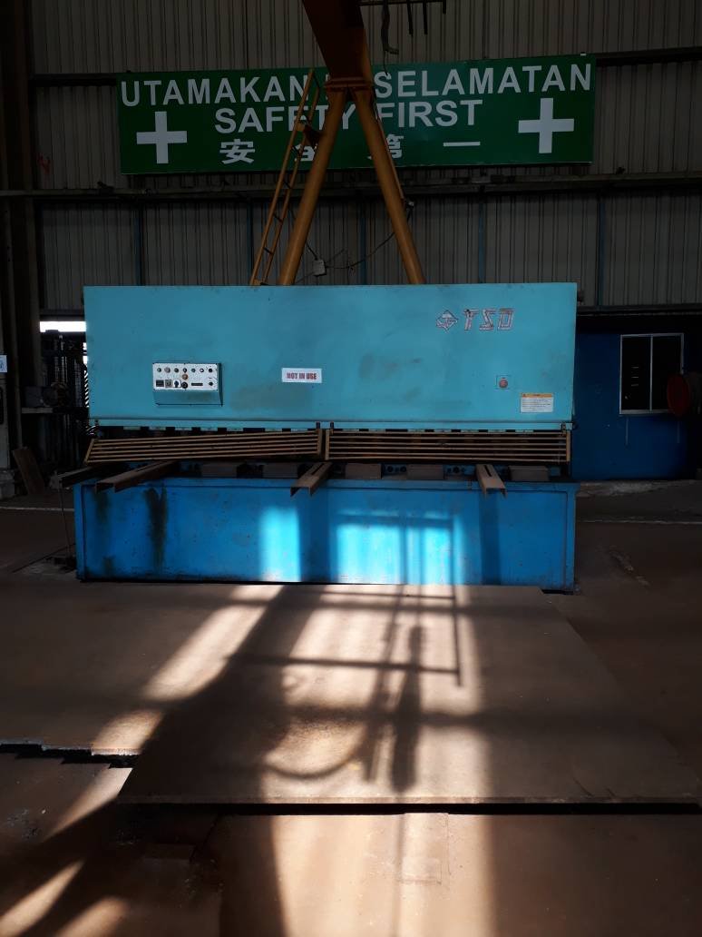 Used china hydraulic shearing 16mm x 3200mm