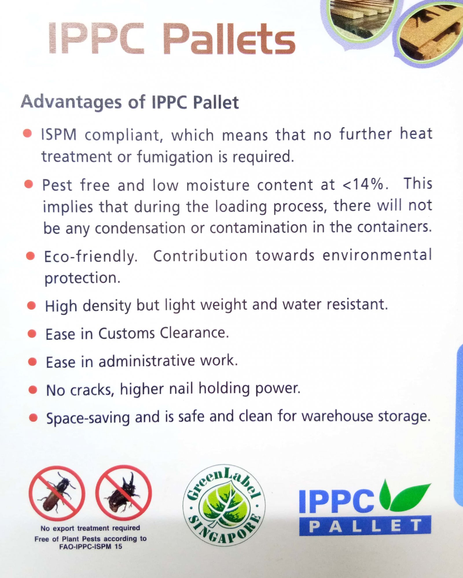 Advantages of IPPC Pallet Advantages of IPPC Pallet