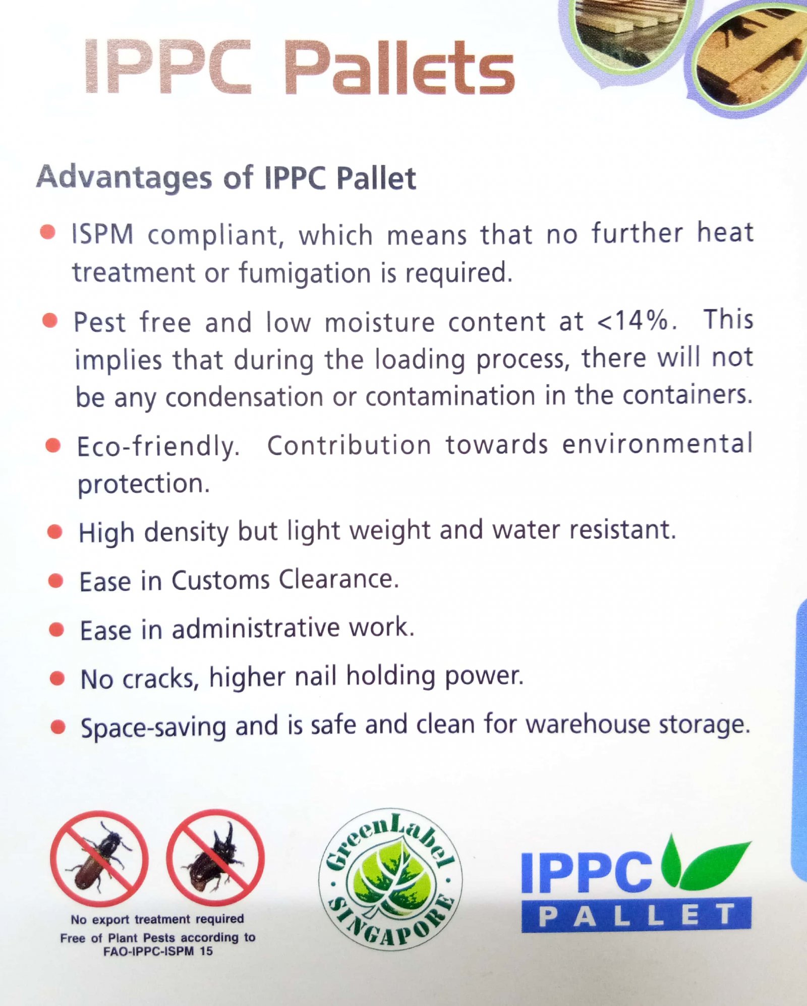 Advantages of IPPC Pallet