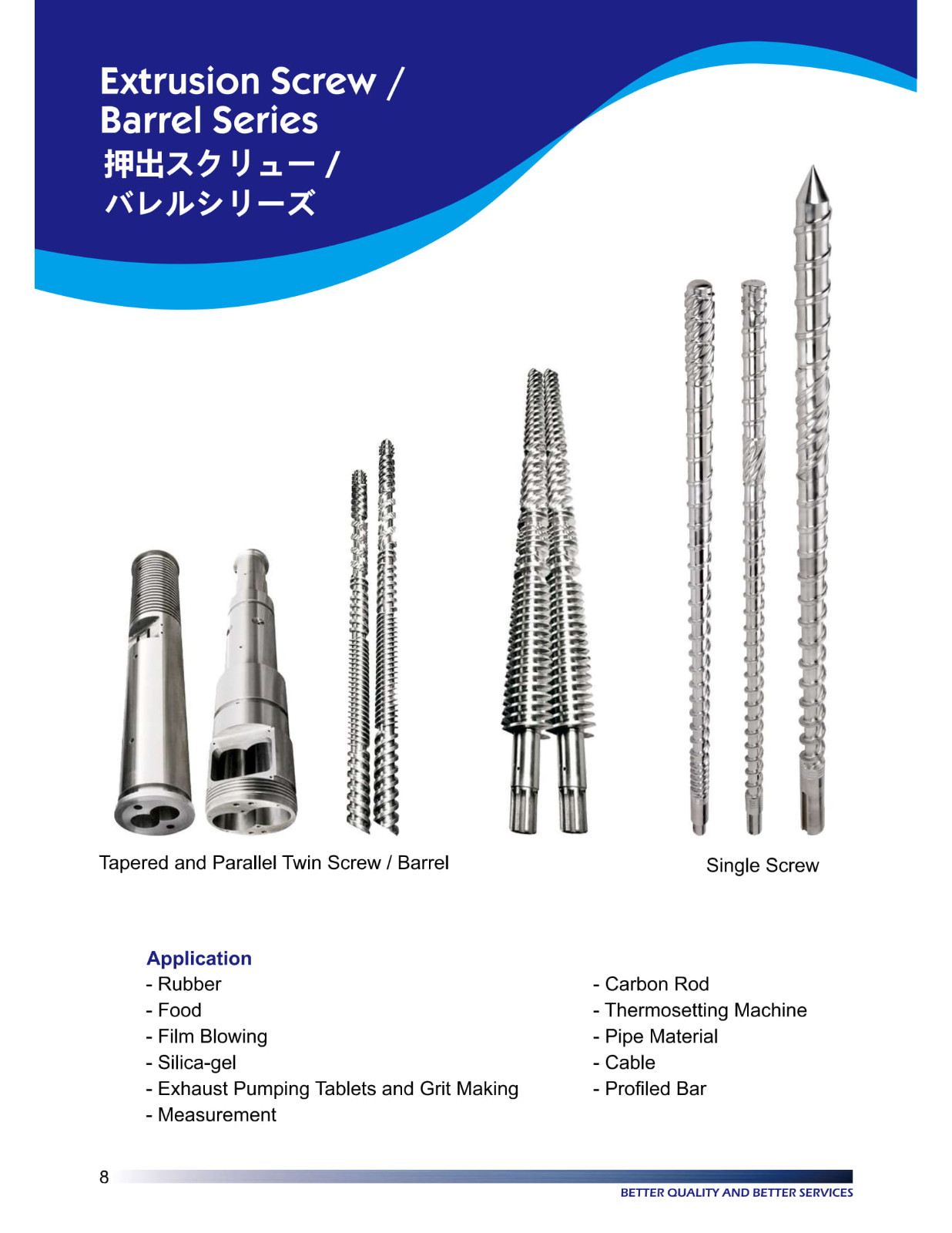 Extrusion Screw/Barrel Series