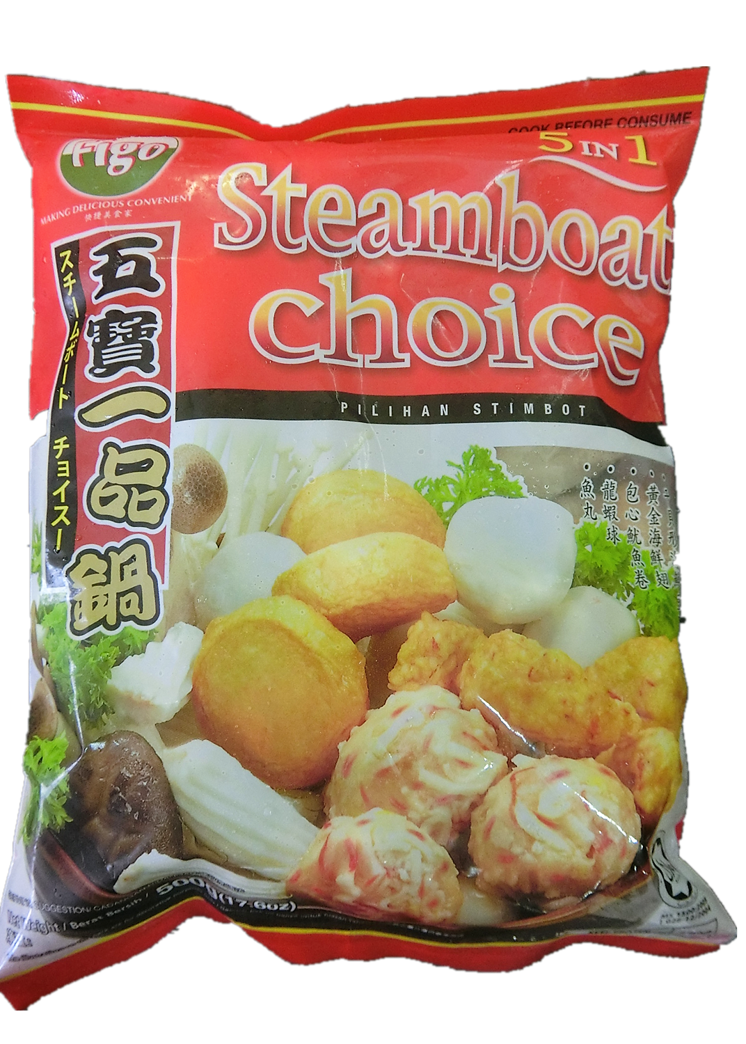 5 in 1 Steamboat 屦 500GM (20pack/ctn)