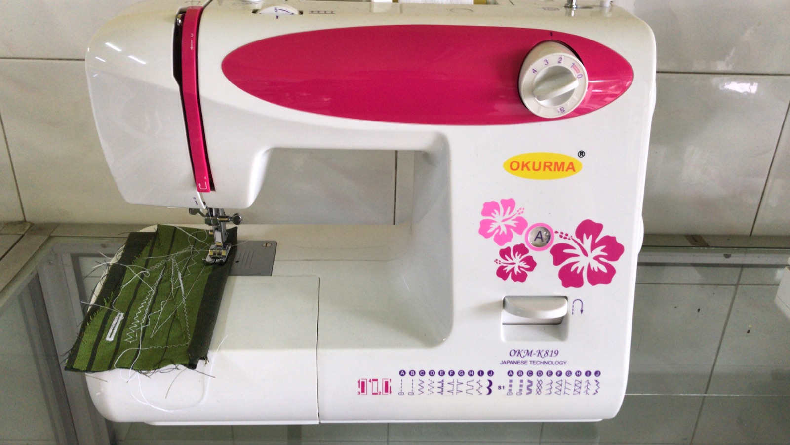 New Okurma Portable Zie Zig Sewing Machine 