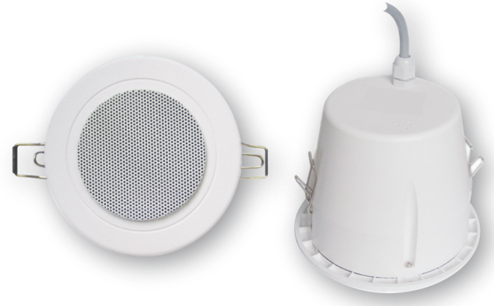 CS343.AMPERES 4" 6W 100V Weatherproof Ceiling Speaker