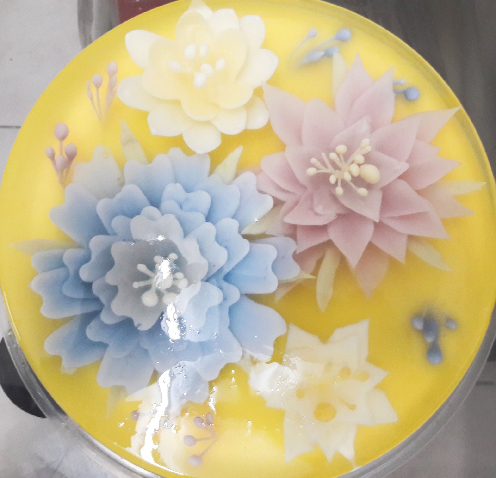 3d flower jelly