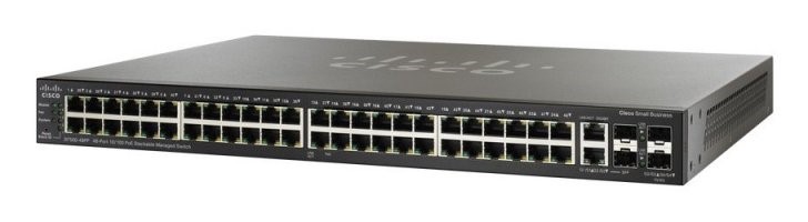 Cisco SF300-48PP 48-port 10/100 PoE+ Managed Switch with Gig