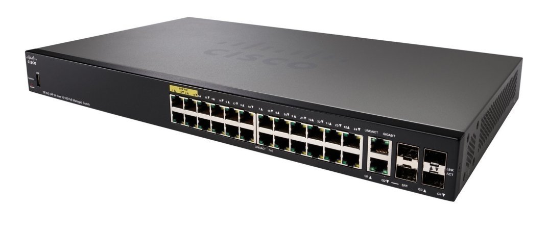 Cisco SF350-24P 24-Port 10/100 POE Managed Switch