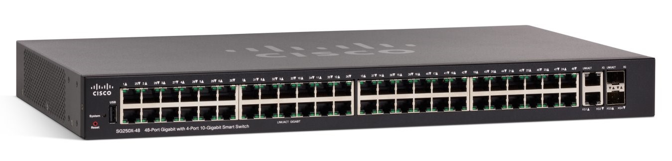 Cisco SG250X-48 48-Port Gigabit with 4-Port 10-Gigabit Smart