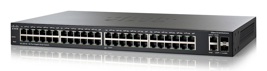 Cisco SG200-50 50-port Gigabit Smart Switch