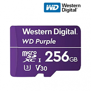 WD Purple 256GB Surveillance Micro SD WDD0256G1P0A