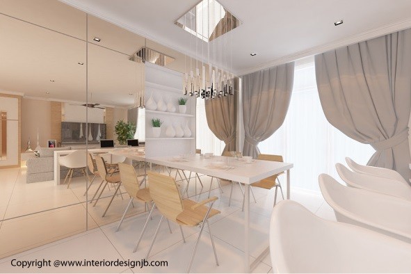 Design of dining hall (interior design) - Taman Pelangi Indah, Johor Bahru Design of dining hall (interior design) - Taman Pelangi Indah, Johor Bahru