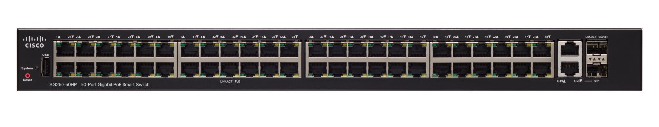 Cisco 50-port Gigabit Switch.SG250-50-K9-UK/SG250-50