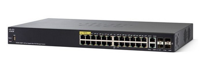 Cisco 28-port Gigabit POE Managed Switch.SG350-28P/SG350-28P