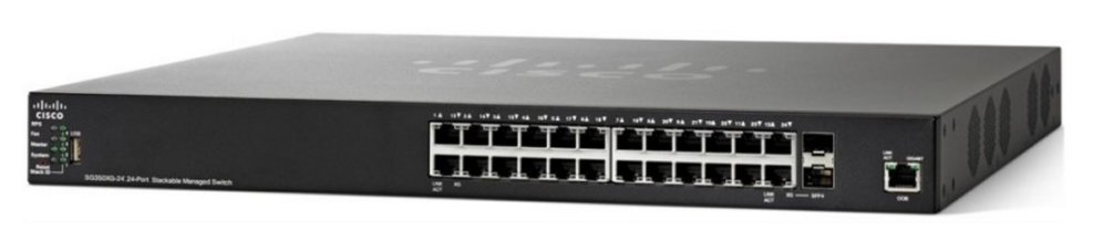 Cisco 24-Port Gigabit PoE Stackable Managed Switch.SG350X-24