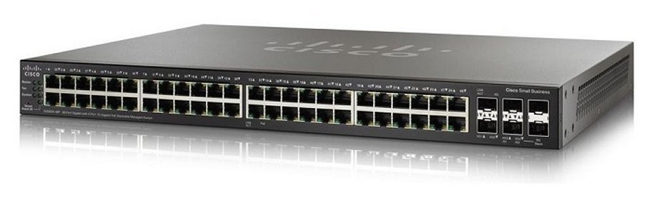 Cisco 48-Port Gigabit PoE Stackable Managed Switch.SG350X-48